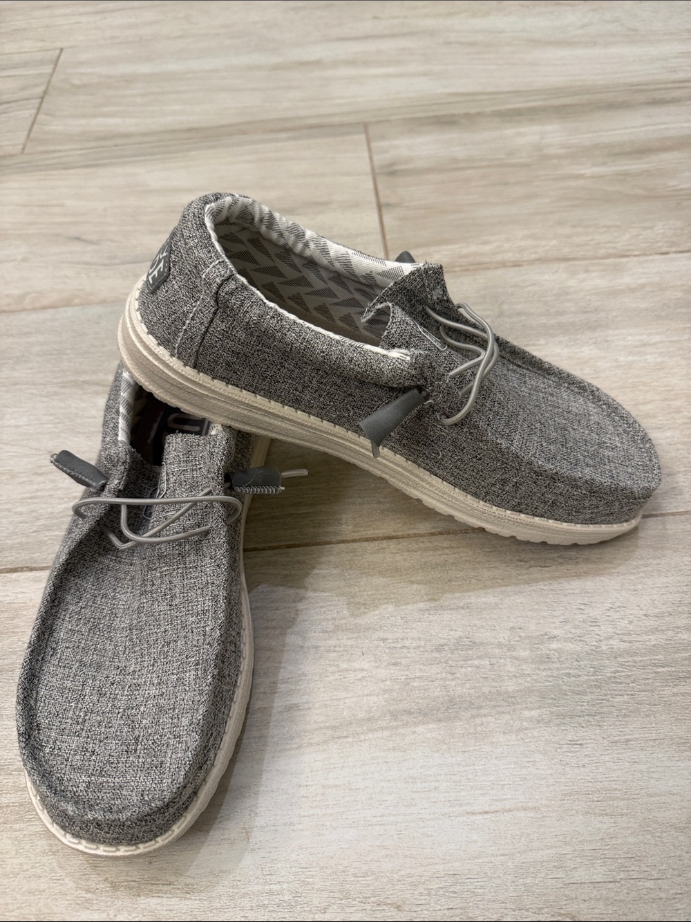 Hey Dude Men’s Slip-On Loafers in Heather Gray